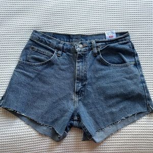 vintage wrangler jean shorts